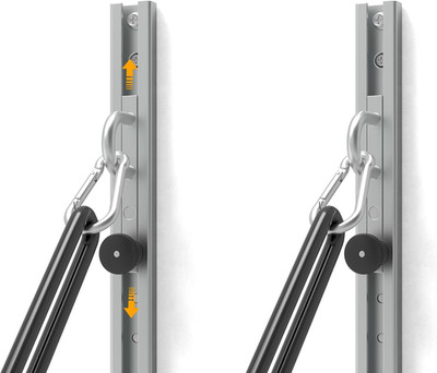 Adjustable Wall-Mounted Fitness Anchor with Automatic Lock for Home Workouts