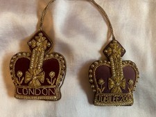 2 Beaded Royal Collection Ornaments  Queen Elizabeth Jubilee