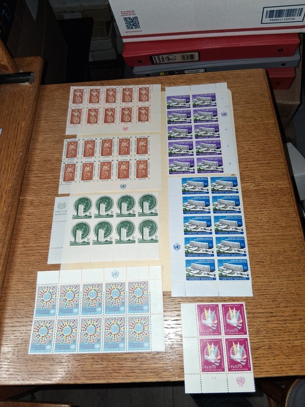 SL 1493/ MNHOG United Nations Plate Blocks united nations stamps