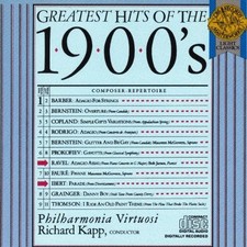 LEONARD BERNSTEIN MAURICE RAVEL - Richard Kapp - Greatest Hits Of 1900's - CD