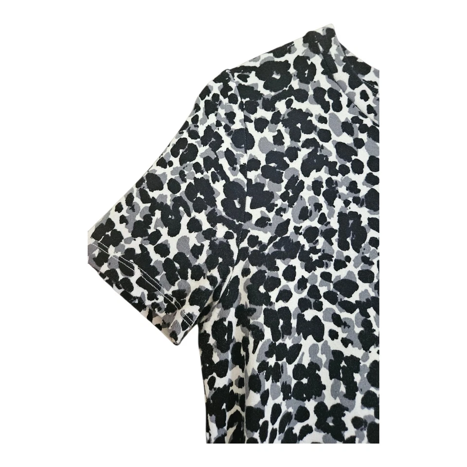 Vestido Ellen Tracy Para Mujer S Estampado Animal S/S Cambio Bolsillos Elastizado Informal Foto 4 de 4