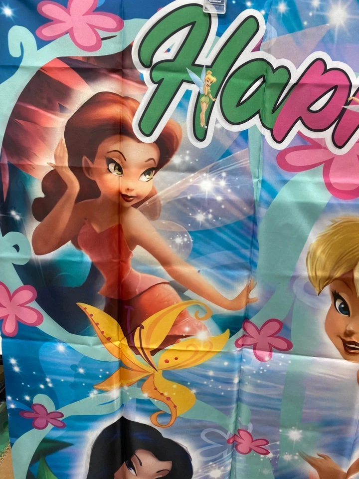 Disney Динь-Динь баннер фон фото с днем рождения 60 «x 39» - Изображение 3 из 4