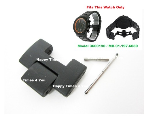 Movado Bold Black Titanium Mens Watch 3600190 Sizing Link