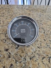 Stewart Warner 6k Tachometer 826527 3 12 Face Untested Excellent Condition Stewart Warner 6k Tachometer 826527 3 12 Face Untested Excellent Condition