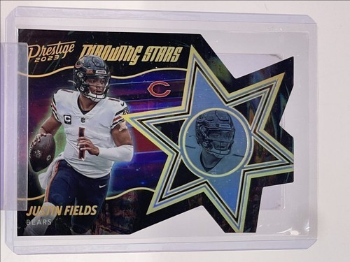 Justin Fields 2023 Panini Prestige Throwing Stars Die Cut SSP