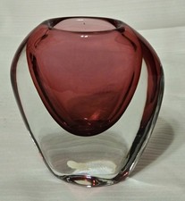Vintage Murano Sommerso Style Art Glass Vase MCM Mid-century Modern