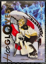 Jeremy Swayman 25/26 Upper Deck Flair Hot Gloves SSP HG-5