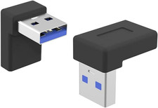 Right Angle USB a Male to USB C Female Adapter,90 Degree USB3.0 to Type C Cable