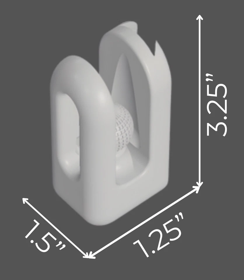 Paquete de 2 colgadores de toallas autobloqueantes para toalla de ducha de baño y toalla de piscina duradera Foto 2 de 4