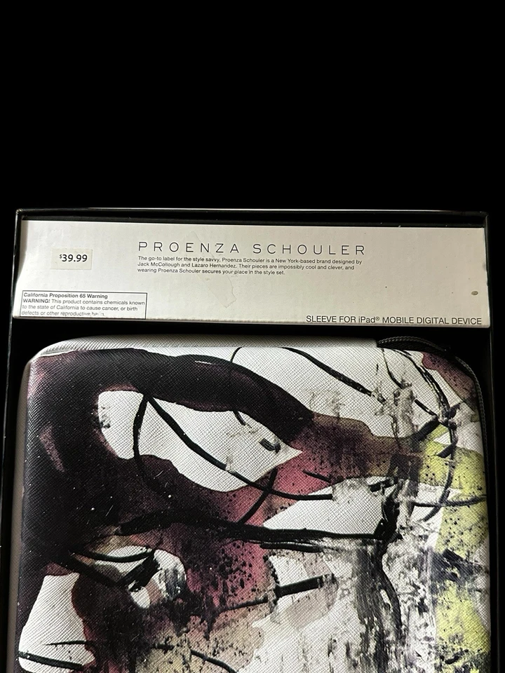 RARE Proenza Schouler x Neiman Marcus for Target iPad Sleeve Abstract Print Case - Image 2 of 4