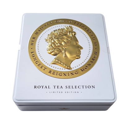 Ahmad Tea Royal Tea Selection Queen Elizabeth II Limited Edition Tin 32 Bags NEW