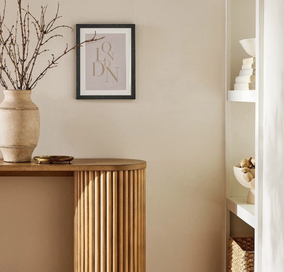 11" x 14" LONDON Framed Under Glass with Mat Dark Wood Wall Decor - Image 2 of 3