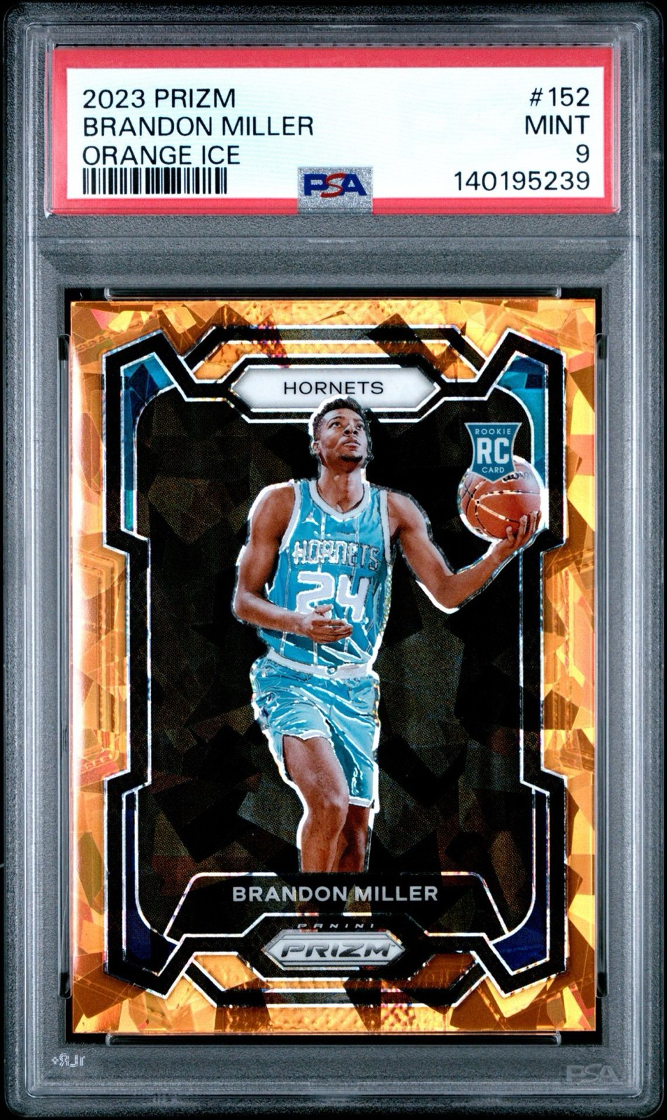2023-24 Panini Prizm - Brandon Miller #152 Orange Ice Prizm (RC)
