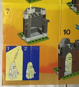 LEGO 6034 Black Monarch's Ghost Set Knights Castle Instruction Manual Only 1990