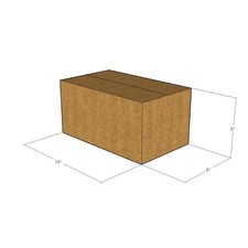 5 10x6x5 Kraft Brown Corrugated Shipping Boxes 32 ECT Single-Wall New