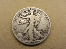 1941- Walking Liberty Half Dollar - Ungraded, From Collection C-17