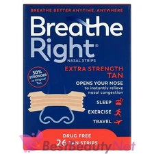 Breathe Right Extra Strength 26 Tan Strips