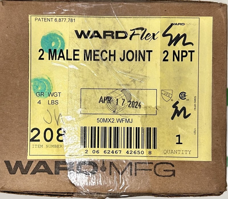 2" WARDFLEX MALE MECH JOINT