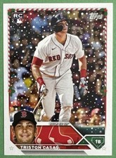 2023 Topps Holiday Triston Casas H178 Rookie RC Baseball Card Boston Red Sox. rookie card picture