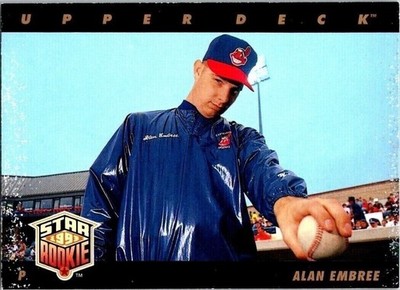 Alan Embree Upper Deck Star 1993 Rookie 12 Cleveland Indians 1992 Baseball Card