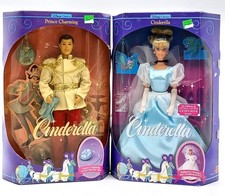 2x NrfB Mattel Disney Classics Puppe: Cinderella 1624 + Prince Charming 1625