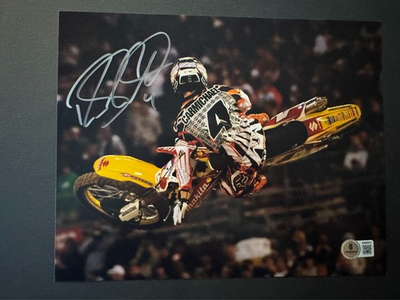 #ad Ricky Carmichael Rare autographed signed AMA MOTO X 8x10 photo Beckett BAS coa $75.00