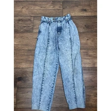 Lawman Vintage Jeans Acid Wash High Rise 80’s Western Pleated Women’s 28