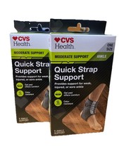 CVS Health Support Ankle Quick Strap One Size LOT OF 3  90 Value 
