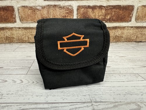 Harley Davidson Motorcycle Handlebar Zip Pouch Bag Zipper Zipped Small