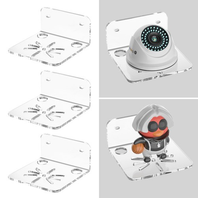 #ad #ad Sezanrpt Clear Acrylic Wall Shelf 3 Pack for Smart Security 4 Inch $16.17