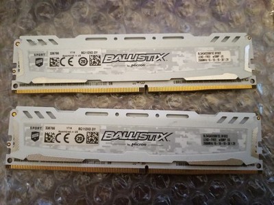Ballistix 8GB (2x 4GB) DDR4 RAM 2666Mhz Desktop Arbeitsspeicher
