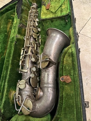 #ad Antique Frank Holton Eb Silver Alto Saxophone UNTESTED AS IS $799.00