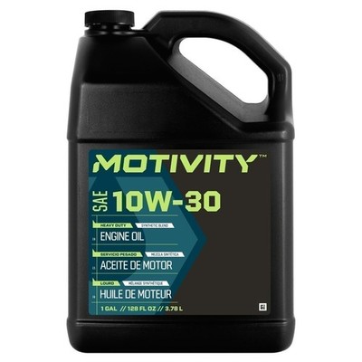 MOTIVITY Heavy Duty 10W-30 Engine Oil   Synthetic Blend, API CK-4, 1 Gallon