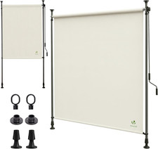 ® Tenda Da Sole Verticale 200 X 310 Cm Senza Fori Con Manovella, Tenda Estensibi