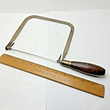 Vintage Stanley Tools No. 39-106 Deep Throat Wood Handle Coping Saw Made in USA