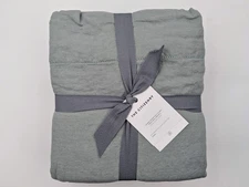 The Citizen Stonewash Linen Sheet Set Queen - SEAGLASS