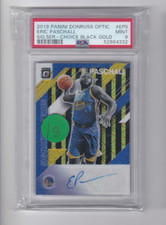 ERIC PASCHALL 19-20 OPTIC SIGNATURE SERIES CHOICE BLACK GOLD ROOKIE #'D/8-PSA 9