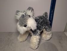 Aurora World Flopsie Realistic Schnauzer Terrier Dog Puppy Stuffed Animal Plush