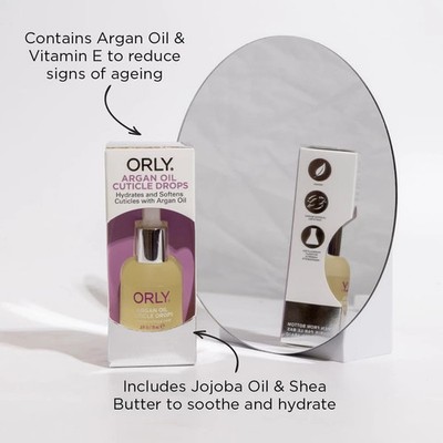 ORLY Argan Nagelhautöl Tropfen | Pflegende Behandlung für trockene Nagelhaut & Spröde 