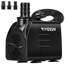 VIVOSUN 660GPH Submersible Water Pump, 2500L/H 35W aquarium pump, Ultra Quiet...