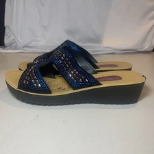 Golden Road Brown Wedge Sandals Women Size 11 [E6]