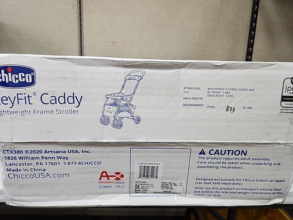 NEW Chicco Keyfit Caddy Stroller Frame Car Seat Carrier, For Keyfit - Image 4 of 4