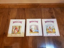 3 Vintage Worlds of Wonder The Talking Mother Goose books  FREE SHIPPING
