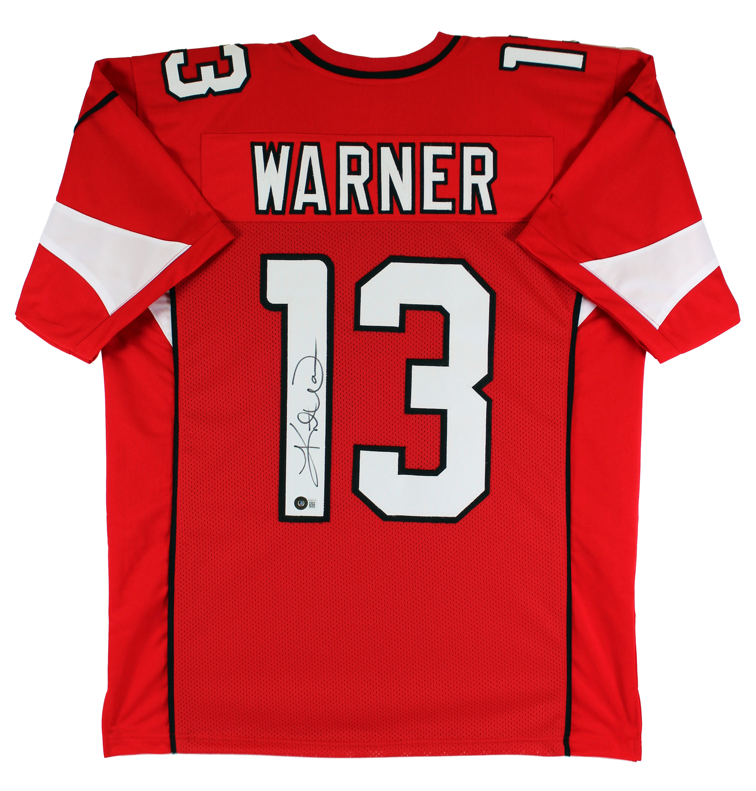 Kurt Warner Autographed Signed Authentic Red Pro Style Jersey Beckett Witnessed 