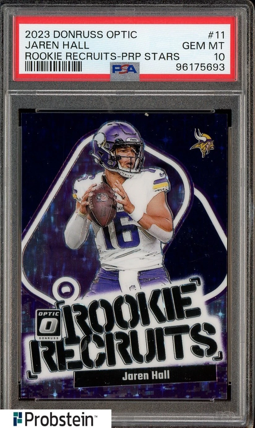 Jaren Hall Panini Donruss Optic Rookie Recruits #11 Purple Star