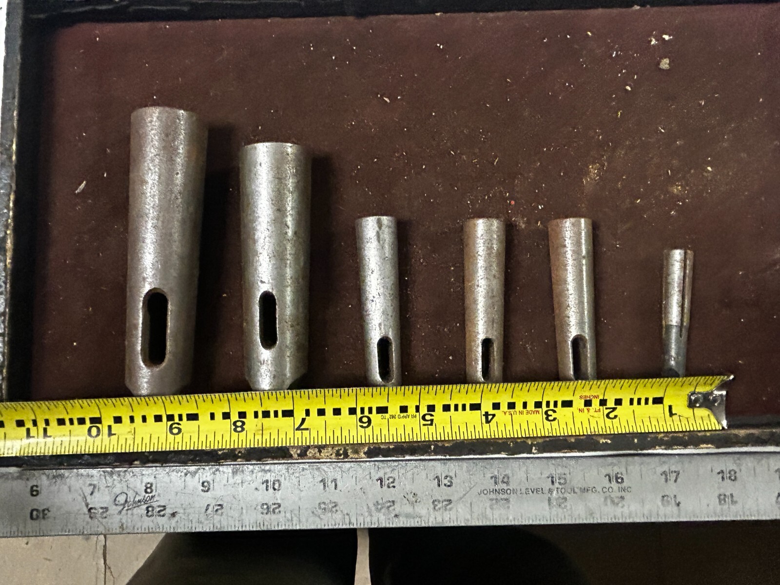 MACHINIST GrnCbC  LATHE MILL Lot of Taper Shank Sleeves for Drills Reamers