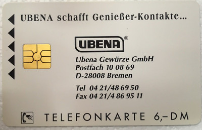 O 040 01.95 6 DM Ubena für Genießer Gewürze Nudel-Sauce 2000 Ex. Neu***Mint***