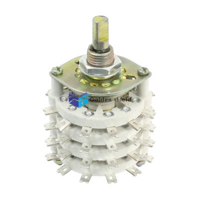KCZ8X5 6mm Dia Shaft 8P5T 8 Pole 40 Position Band Channel Selector