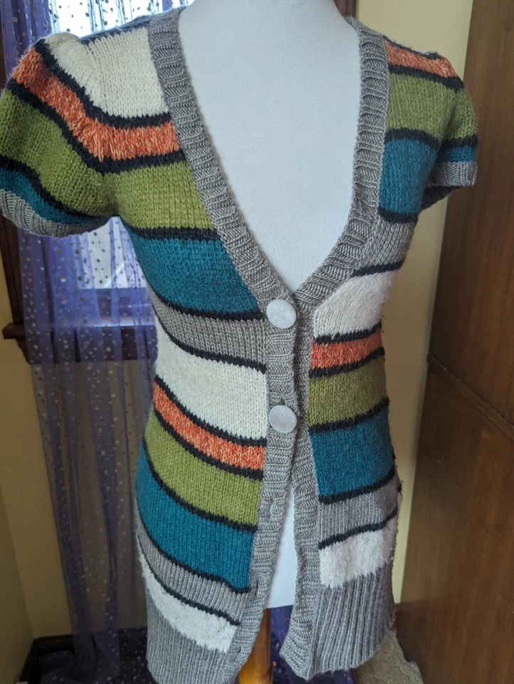 Cárdigan grueso suéter pequeño vintage Y2K Buffalo por David Bitton Foto 2 de 4