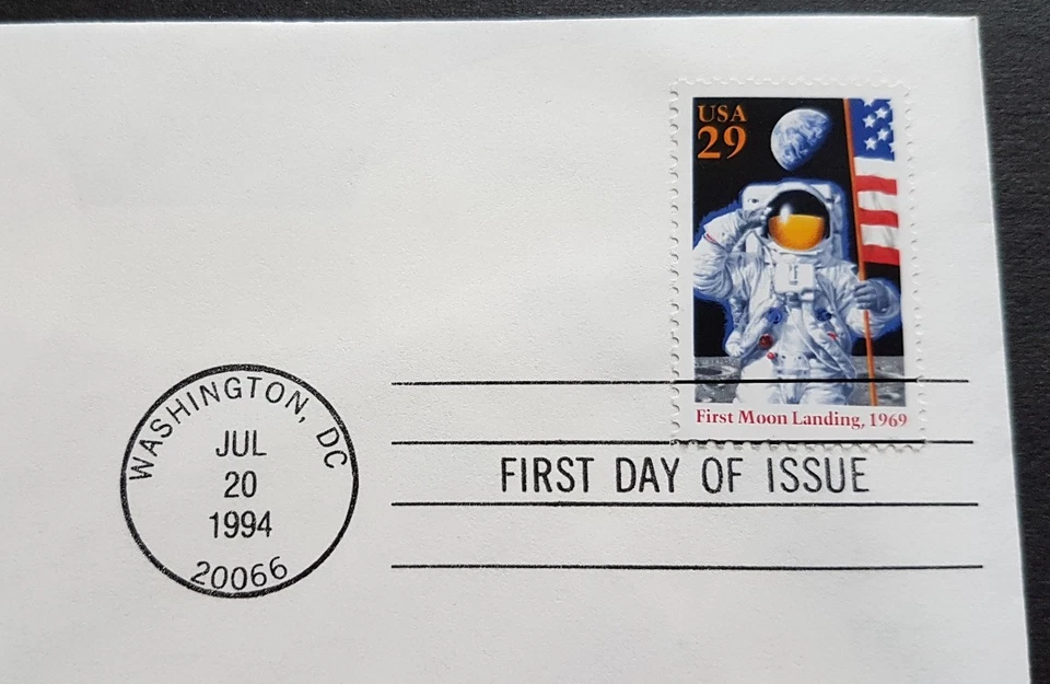 USA 1994 Space Astronaut 1st Moon Landing in 1969 1v Stamp FDC (official issue) - Image 2 of 2